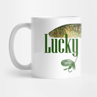 Lucky Brook Trout Fishing T-Shirt by Laughing Gull Tees Mug